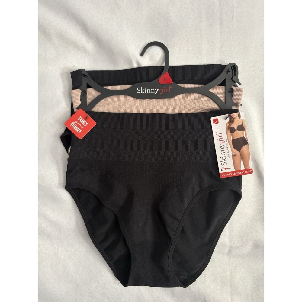 NEW Skinnygirl SG4091 Women's Shaping Briefs Size Small 3 Pack TAMES YOUR TUMMY